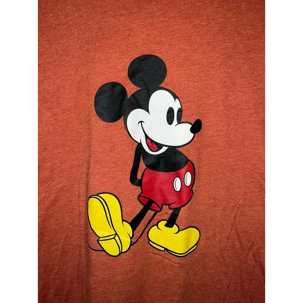 Disney Uniqlo Mickey Mouse Shirt Red Graphic T-Shirt Tee L Large